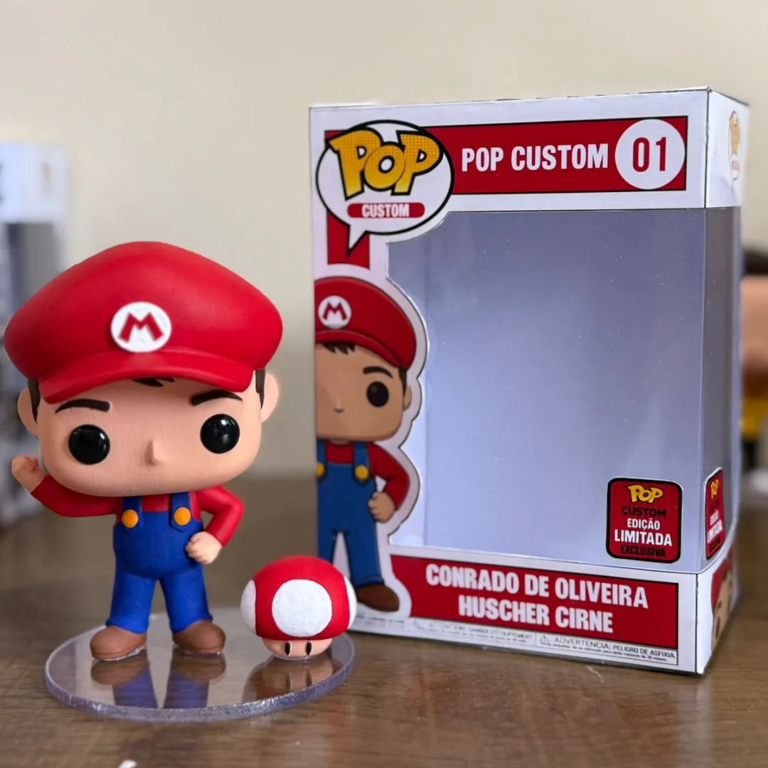 Funko personalizado inspirado no Mario